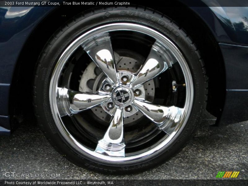 True Blue Metallic / Medium Graphite 2003 Ford Mustang GT Coupe