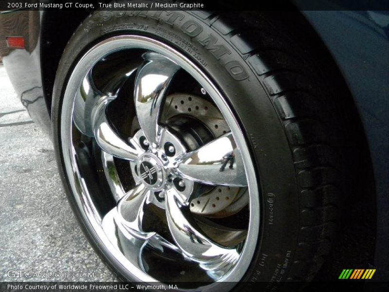 True Blue Metallic / Medium Graphite 2003 Ford Mustang GT Coupe