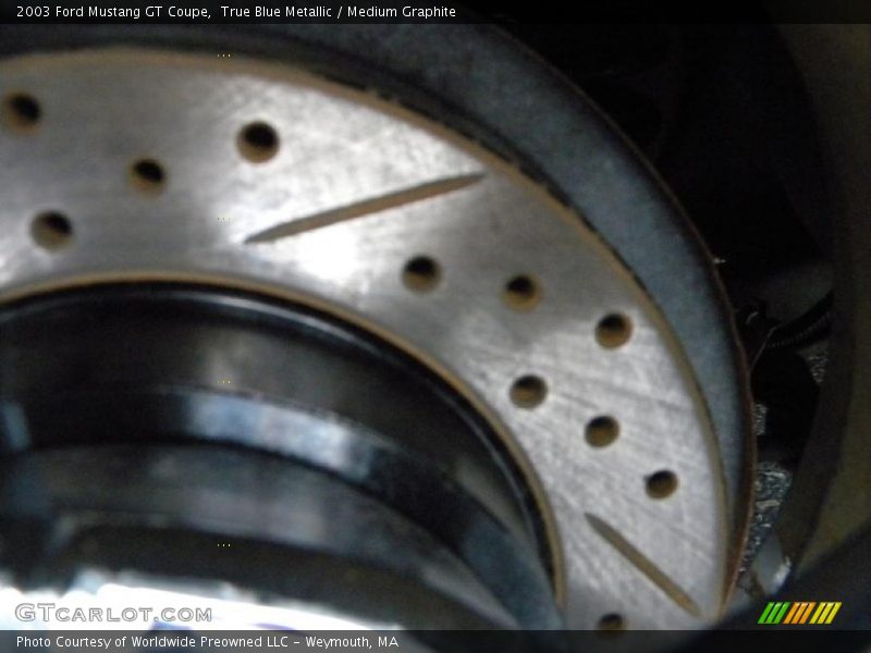 True Blue Metallic / Medium Graphite 2003 Ford Mustang GT Coupe