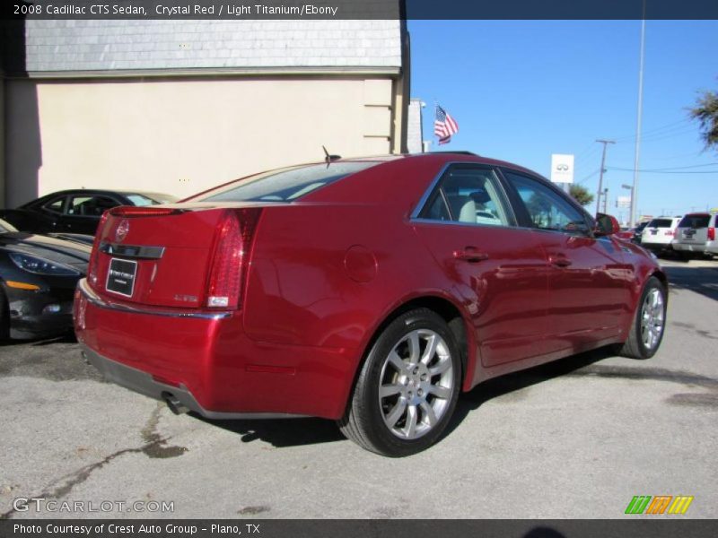 Crystal Red / Light Titanium/Ebony 2008 Cadillac CTS Sedan