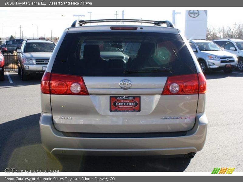 Desert Sand Mica / Fawn 2008 Toyota Sienna LE