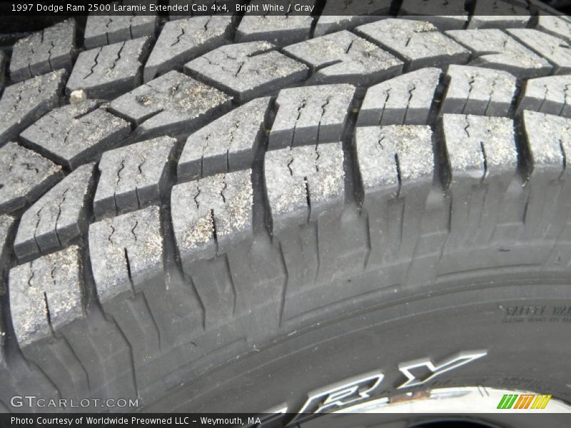 Bright White / Gray 1997 Dodge Ram 2500 Laramie Extended Cab 4x4