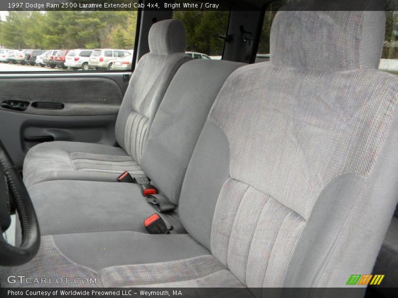 Bright White / Gray 1997 Dodge Ram 2500 Laramie Extended Cab 4x4