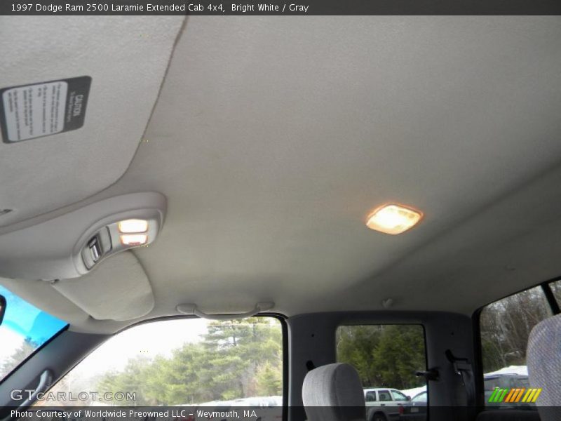 Bright White / Gray 1997 Dodge Ram 2500 Laramie Extended Cab 4x4