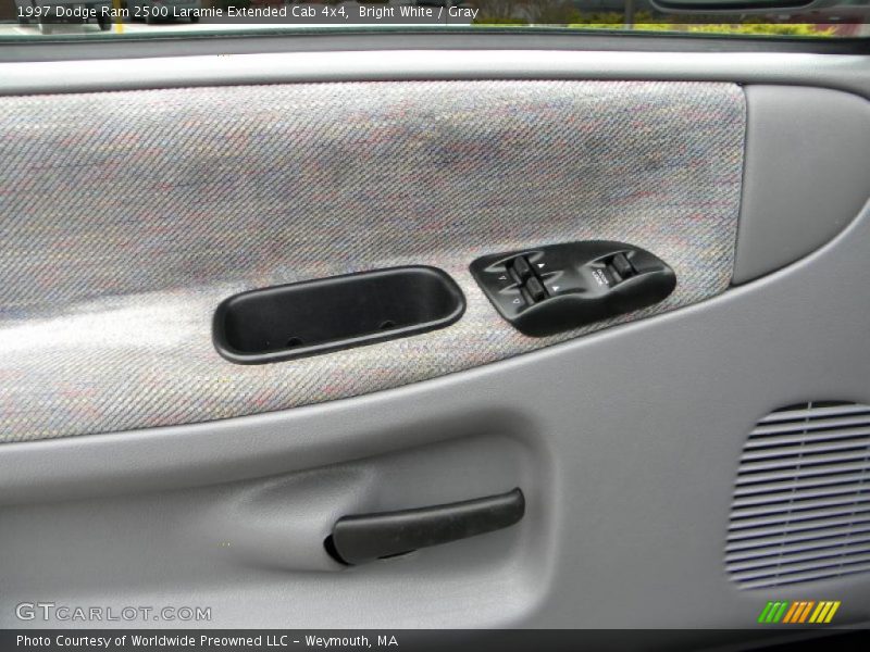 Bright White / Gray 1997 Dodge Ram 2500 Laramie Extended Cab 4x4