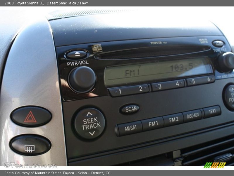 Desert Sand Mica / Fawn 2008 Toyota Sienna LE