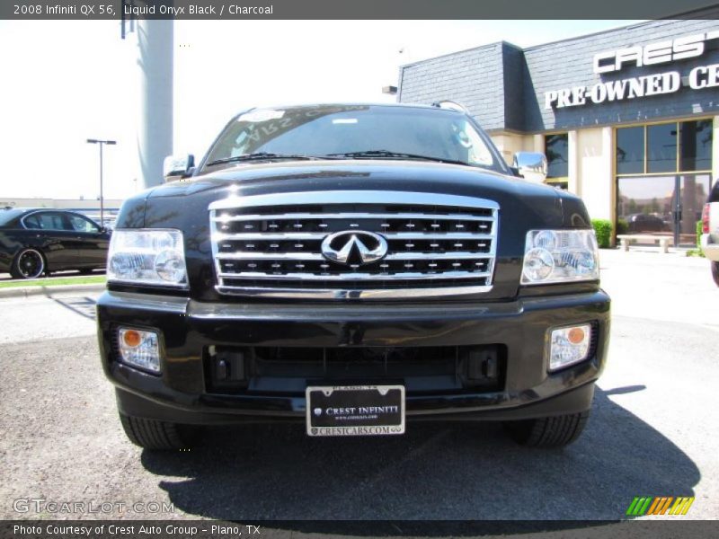 Liquid Onyx Black / Charcoal 2008 Infiniti QX 56