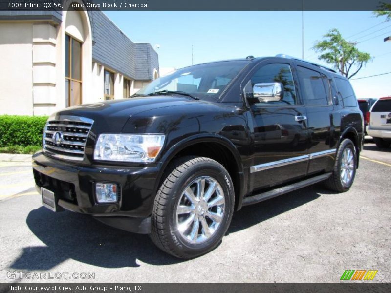 Liquid Onyx Black / Charcoal 2008 Infiniti QX 56