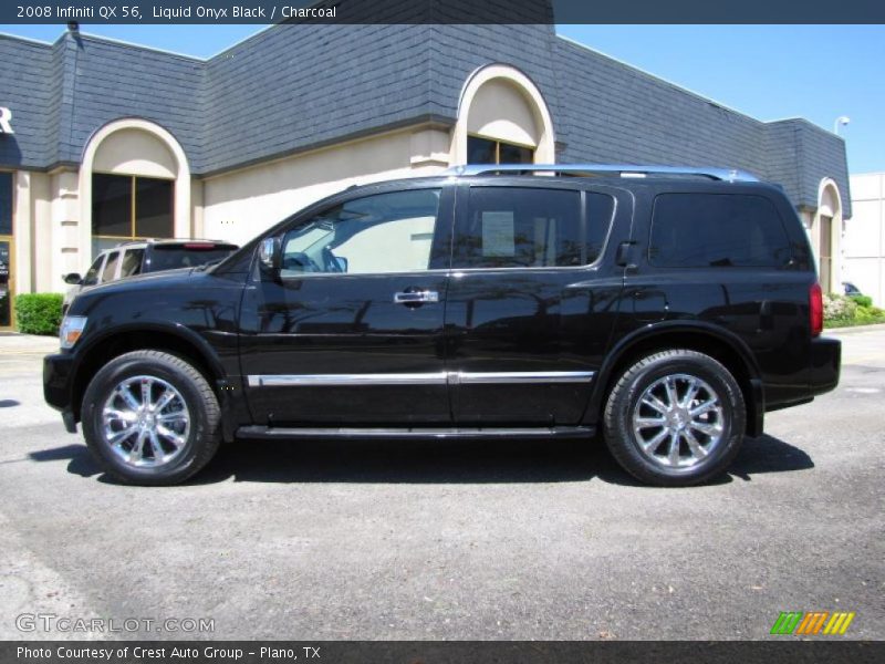 Liquid Onyx Black / Charcoal 2008 Infiniti QX 56