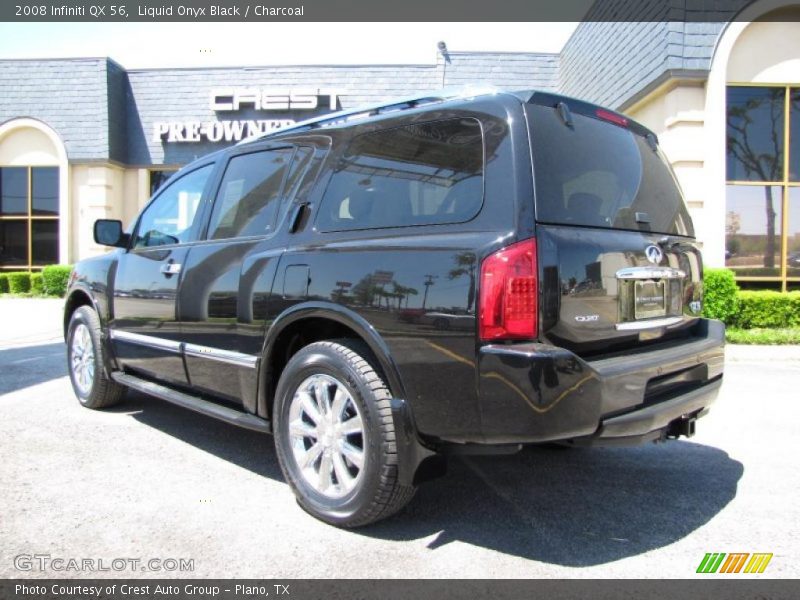 Liquid Onyx Black / Charcoal 2008 Infiniti QX 56