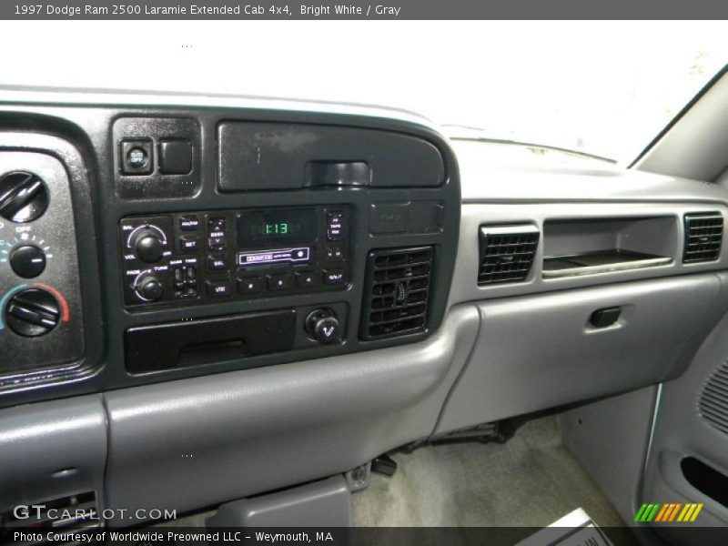 Bright White / Gray 1997 Dodge Ram 2500 Laramie Extended Cab 4x4