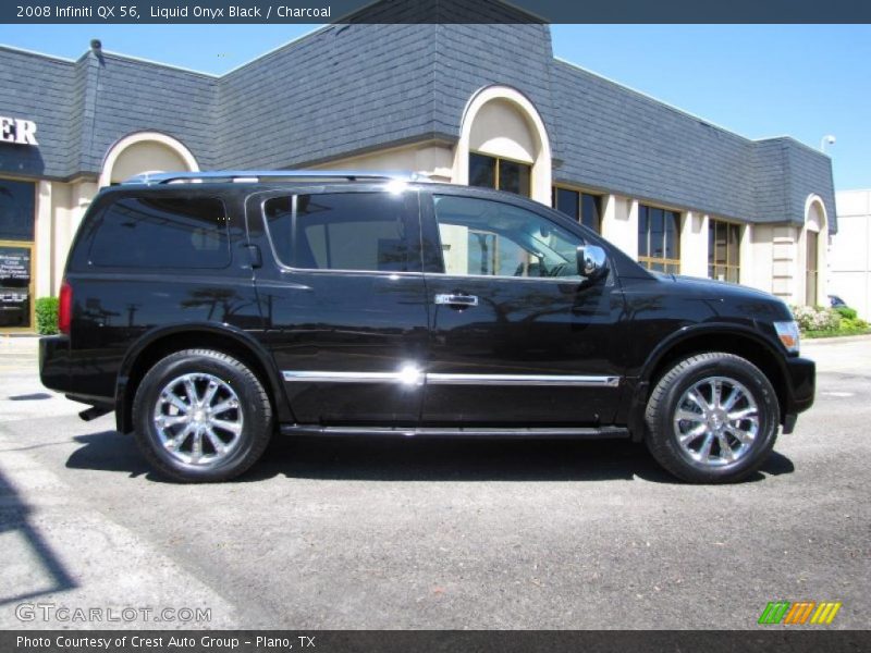 Liquid Onyx Black / Charcoal 2008 Infiniti QX 56