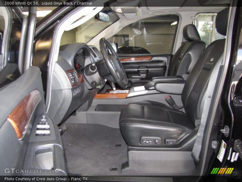 Liquid Onyx Black / Charcoal 2008 Infiniti QX 56