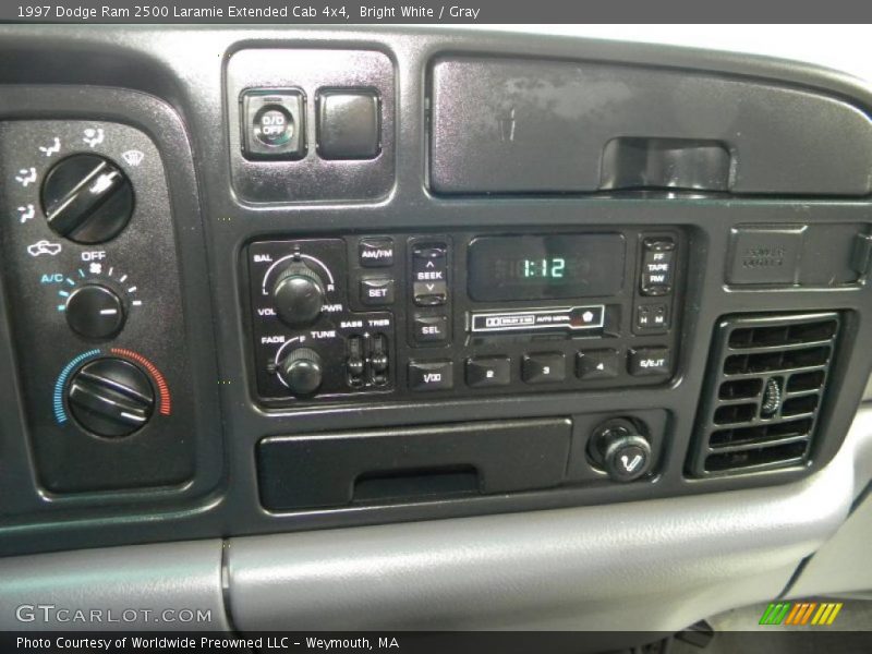 Bright White / Gray 1997 Dodge Ram 2500 Laramie Extended Cab 4x4