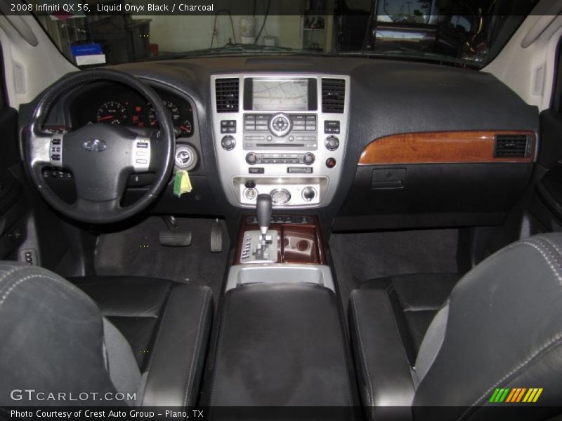 Liquid Onyx Black / Charcoal 2008 Infiniti QX 56