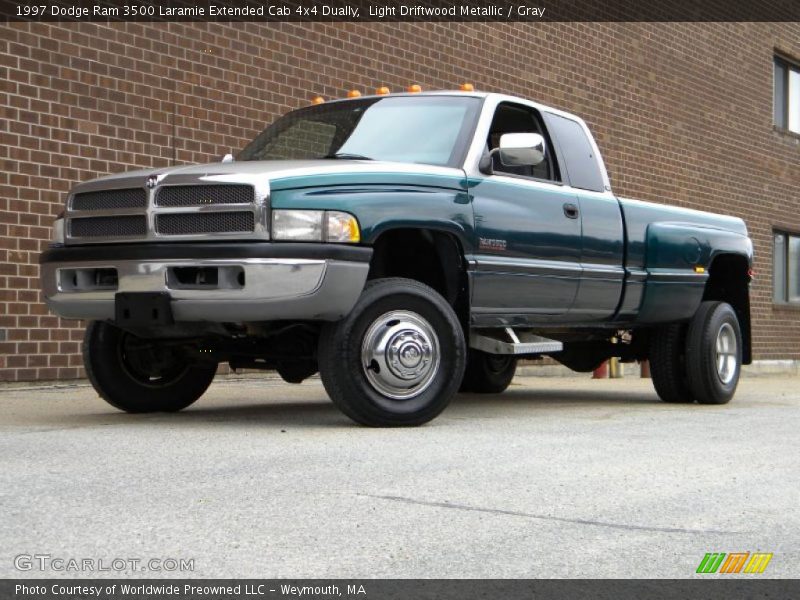 Light Driftwood Metallic / Gray 1997 Dodge Ram 3500 Laramie Extended Cab 4x4 Dually