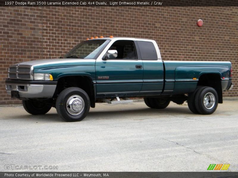 Light Driftwood Metallic / Gray 1997 Dodge Ram 3500 Laramie Extended Cab 4x4 Dually