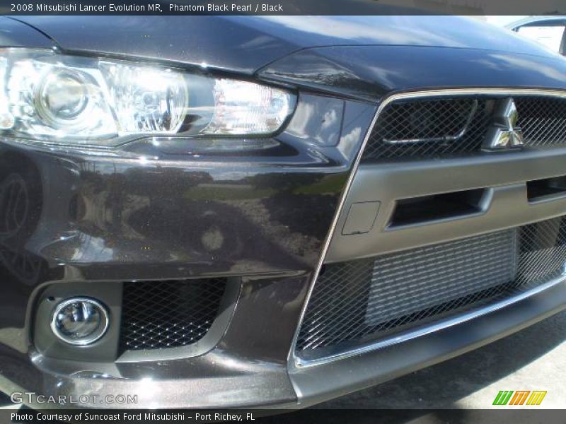 Phantom Black Pearl / Black 2008 Mitsubishi Lancer Evolution MR