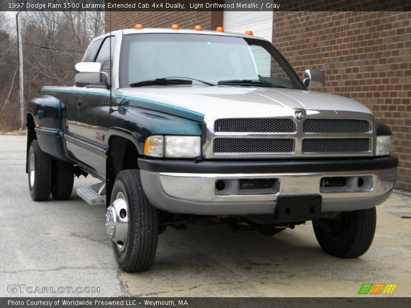 Light Driftwood Metallic / Gray 1997 Dodge Ram 3500 Laramie Extended Cab 4x4 Dually