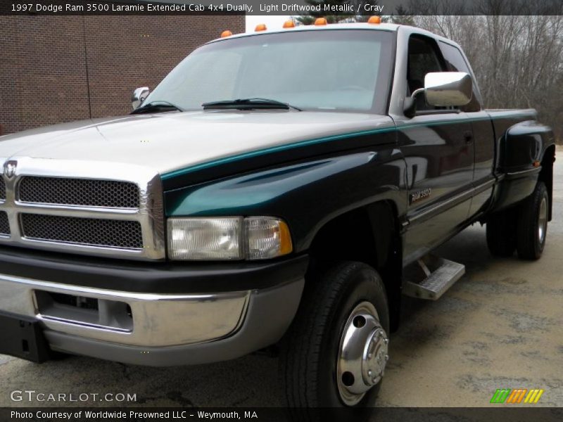 Light Driftwood Metallic / Gray 1997 Dodge Ram 3500 Laramie Extended Cab 4x4 Dually