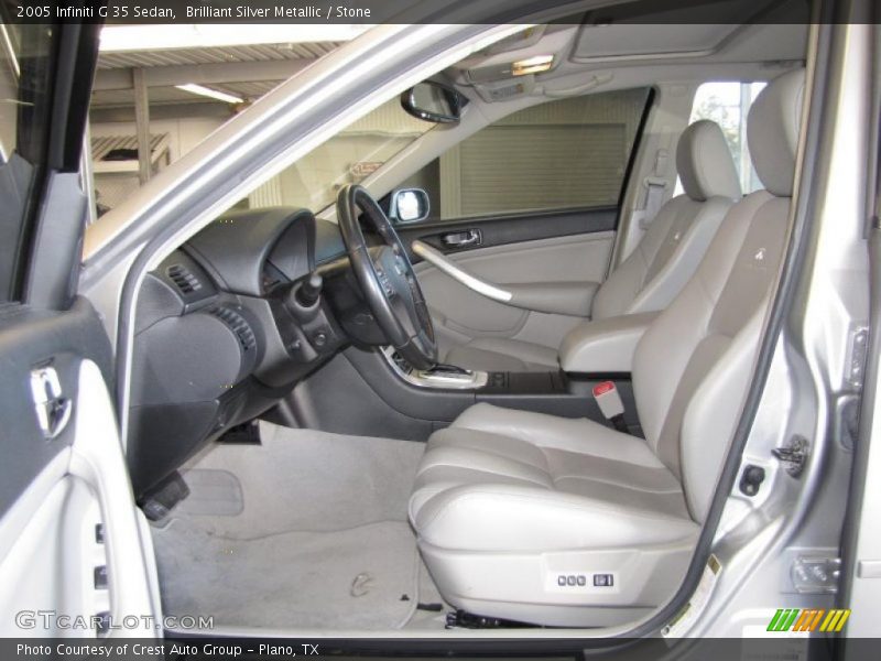 Brilliant Silver Metallic / Stone 2005 Infiniti G 35 Sedan
