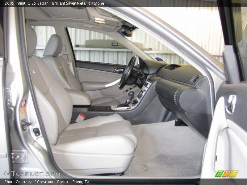 Brilliant Silver Metallic / Stone 2005 Infiniti G 35 Sedan
