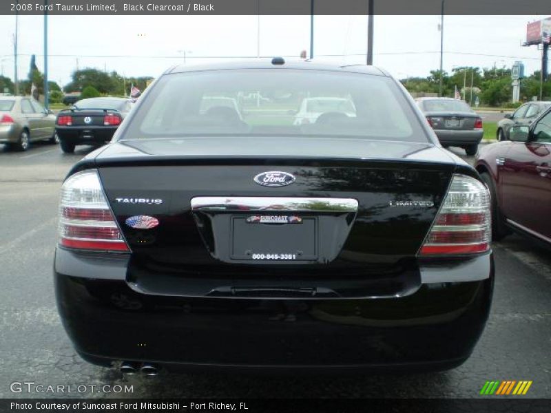 Black Clearcoat / Black 2008 Ford Taurus Limited