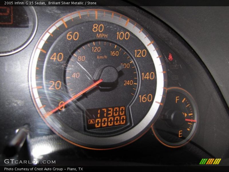 Brilliant Silver Metallic / Stone 2005 Infiniti G 35 Sedan
