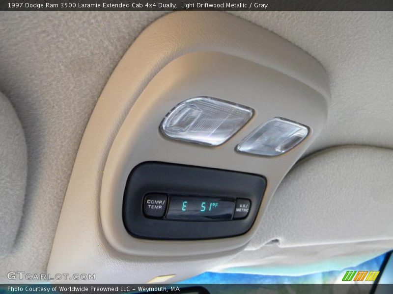 Light Driftwood Metallic / Gray 1997 Dodge Ram 3500 Laramie Extended Cab 4x4 Dually