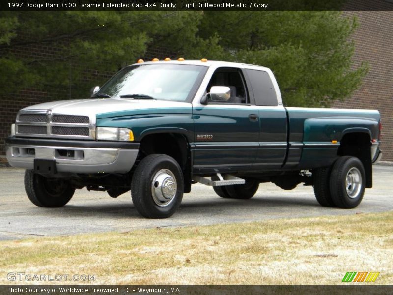 Light Driftwood Metallic / Gray 1997 Dodge Ram 3500 Laramie Extended Cab 4x4 Dually