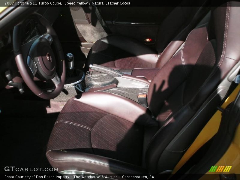  2007 911 Turbo Coupe Natural Leather Cocoa Interior