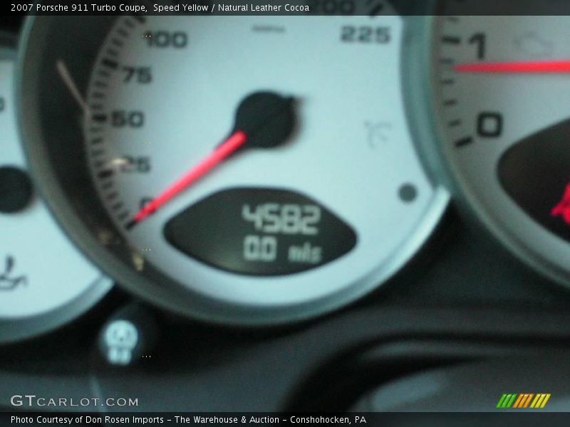 Speed Yellow / Natural Leather Cocoa 2007 Porsche 911 Turbo Coupe