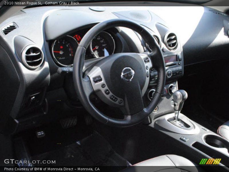 Gotham Gray / Black 2010 Nissan Rogue SL