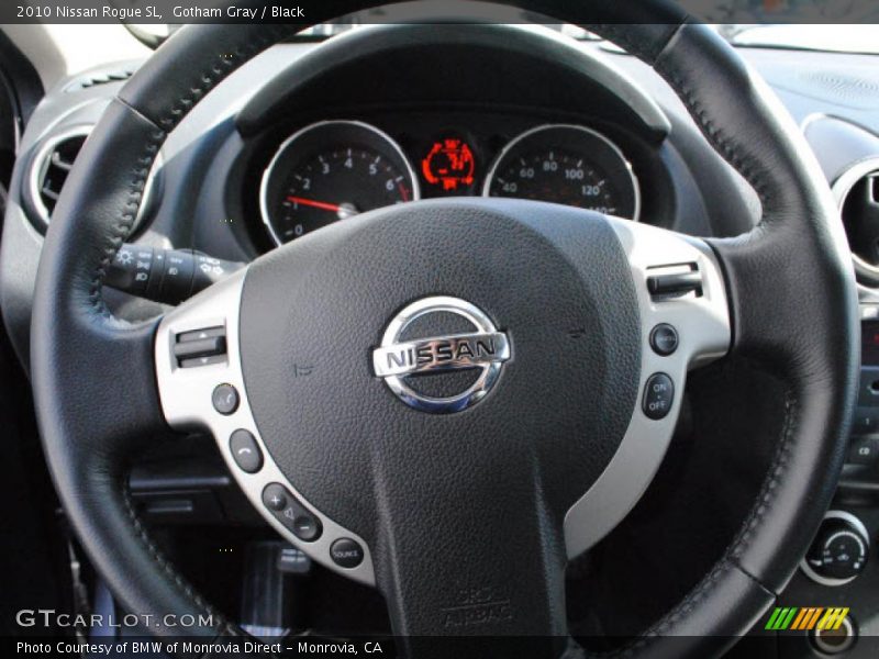 Gotham Gray / Black 2010 Nissan Rogue SL