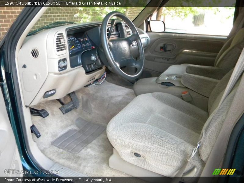  1996 Suburban C1500 SLT Beige Interior