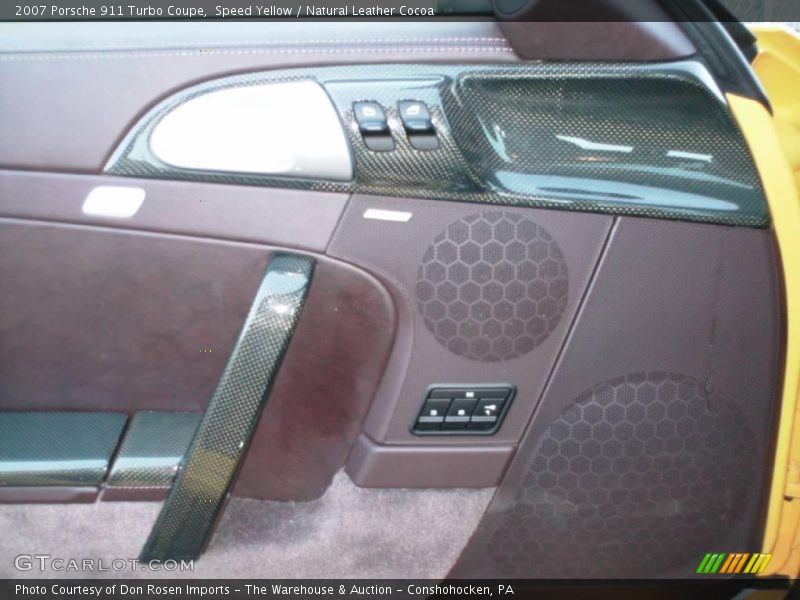 Speed Yellow / Natural Leather Cocoa 2007 Porsche 911 Turbo Coupe