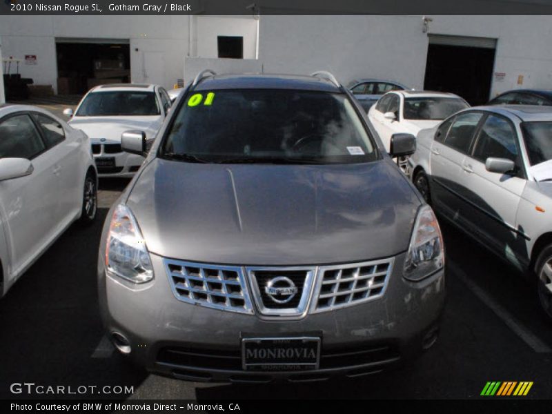 Gotham Gray / Black 2010 Nissan Rogue SL