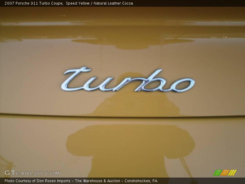 Speed Yellow / Natural Leather Cocoa 2007 Porsche 911 Turbo Coupe