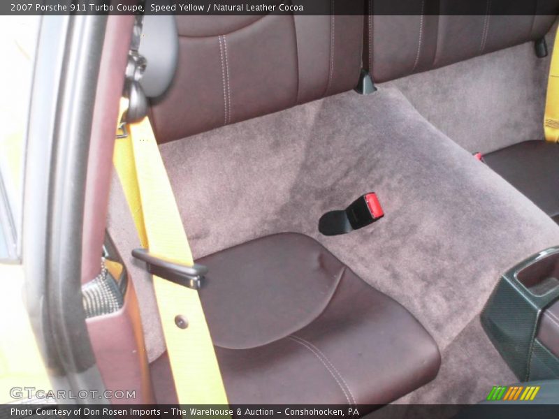Speed Yellow / Natural Leather Cocoa 2007 Porsche 911 Turbo Coupe