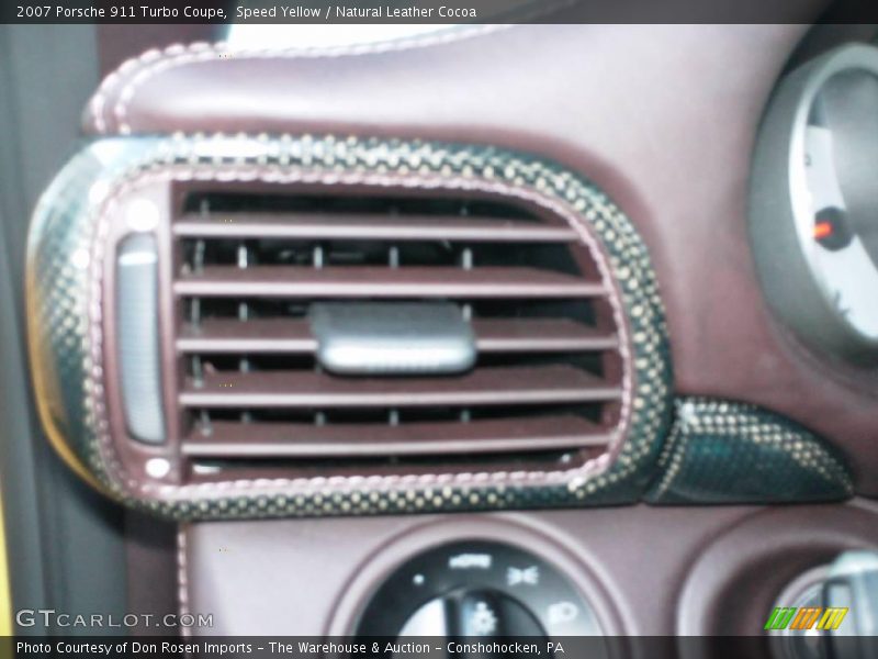 Speed Yellow / Natural Leather Cocoa 2007 Porsche 911 Turbo Coupe