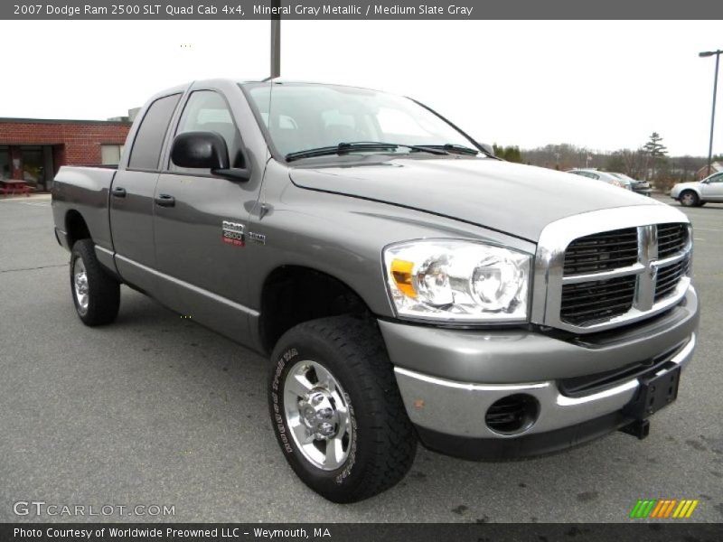 Mineral Gray Metallic / Medium Slate Gray 2007 Dodge Ram 2500 SLT Quad Cab 4x4