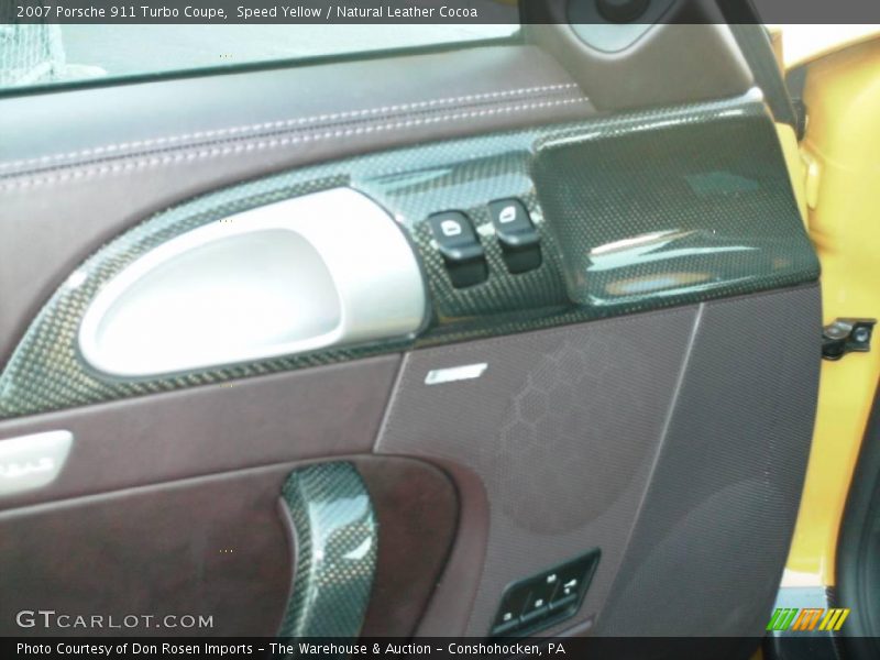Speed Yellow / Natural Leather Cocoa 2007 Porsche 911 Turbo Coupe
