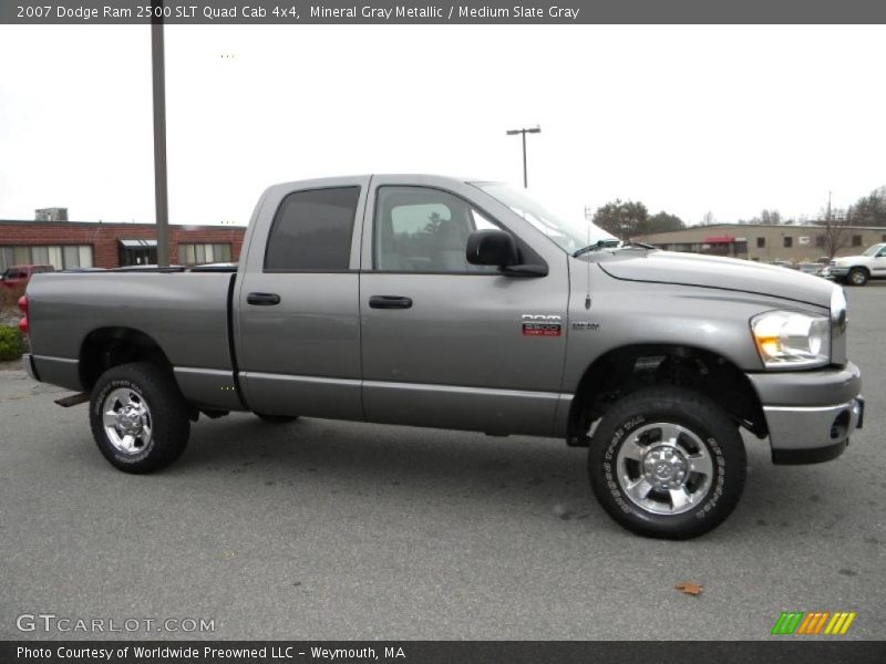 Mineral Gray Metallic / Medium Slate Gray 2007 Dodge Ram 2500 SLT Quad Cab 4x4
