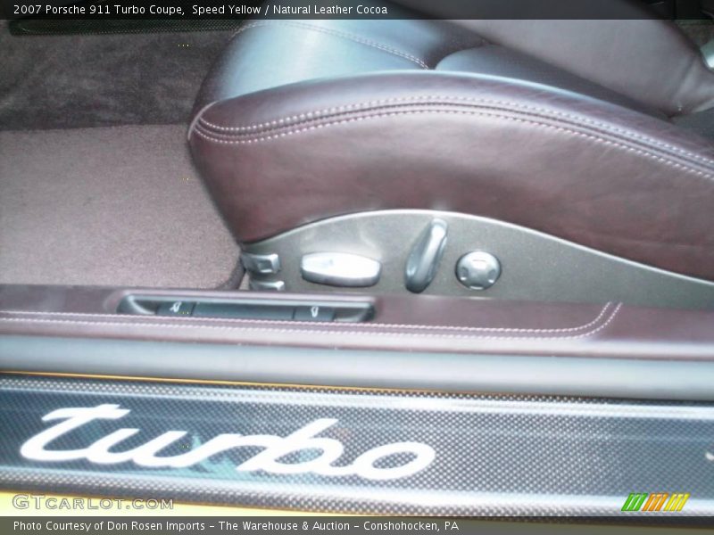 Speed Yellow / Natural Leather Cocoa 2007 Porsche 911 Turbo Coupe