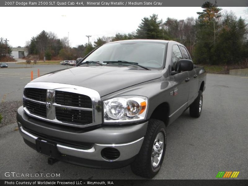 Mineral Gray Metallic / Medium Slate Gray 2007 Dodge Ram 2500 SLT Quad Cab 4x4