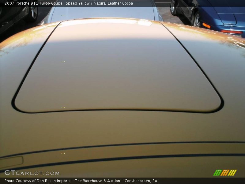 Speed Yellow / Natural Leather Cocoa 2007 Porsche 911 Turbo Coupe