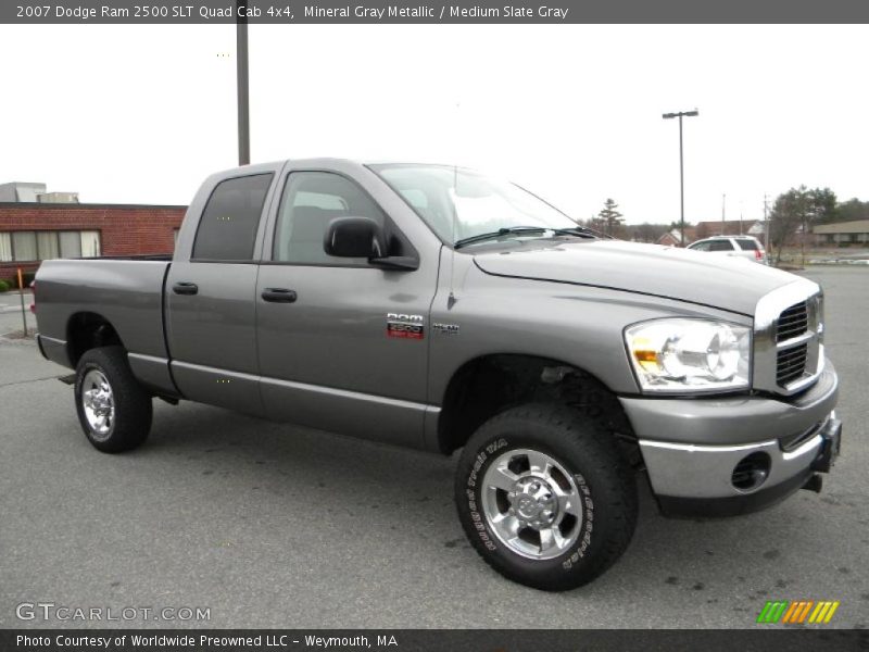 Mineral Gray Metallic / Medium Slate Gray 2007 Dodge Ram 2500 SLT Quad Cab 4x4