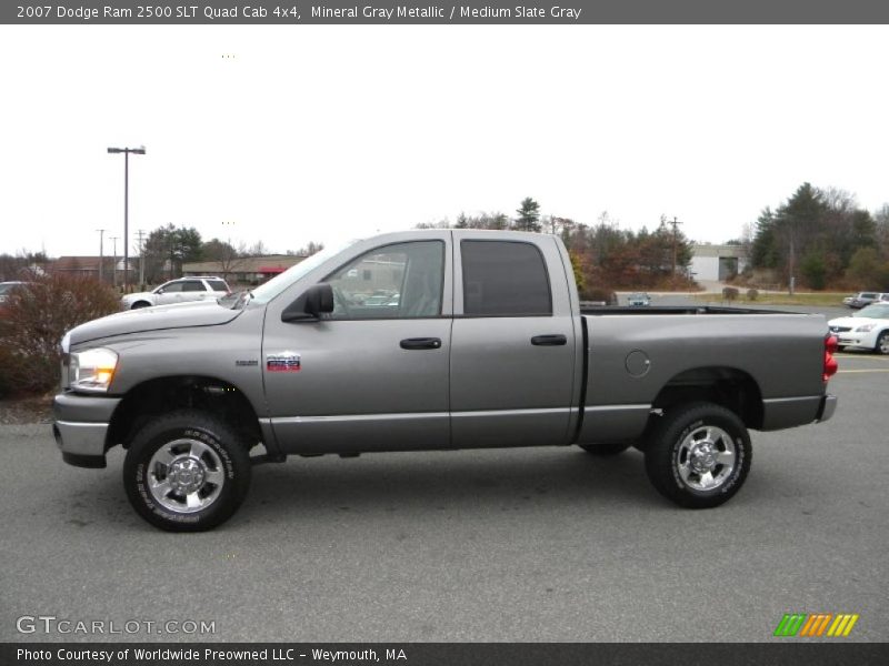 Mineral Gray Metallic / Medium Slate Gray 2007 Dodge Ram 2500 SLT Quad Cab 4x4