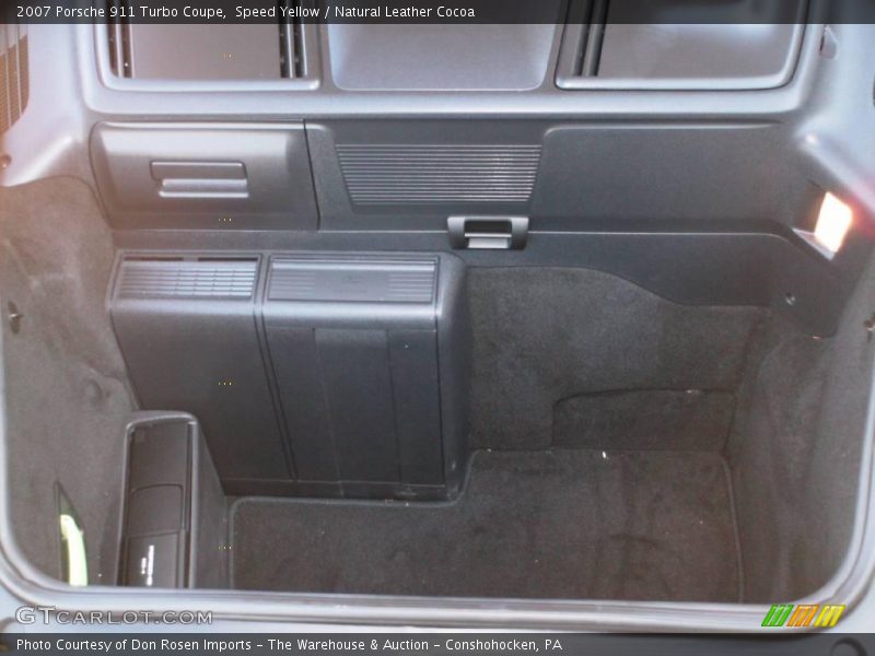 Speed Yellow / Natural Leather Cocoa 2007 Porsche 911 Turbo Coupe