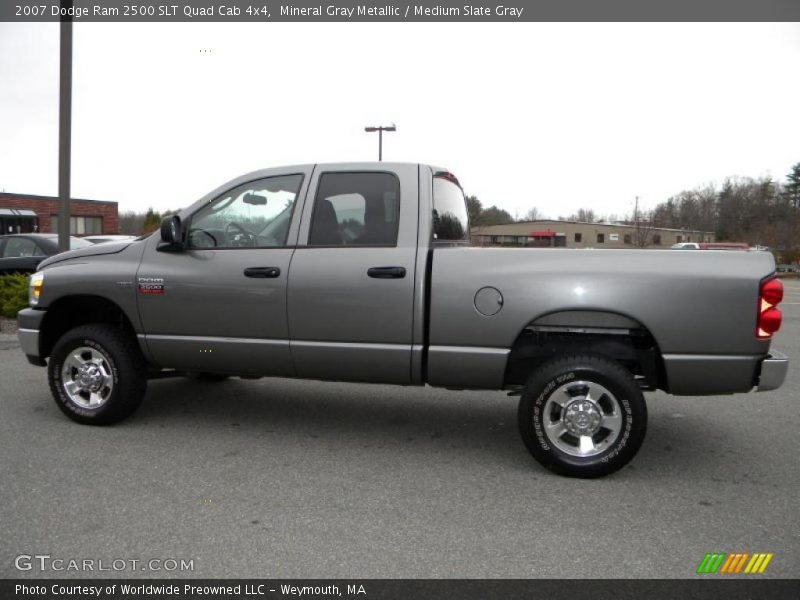 Mineral Gray Metallic / Medium Slate Gray 2007 Dodge Ram 2500 SLT Quad Cab 4x4